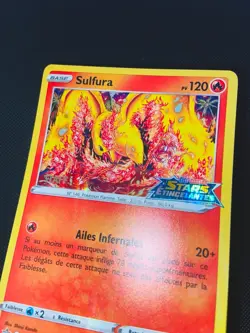 Carte Pokemon Sulfura STAFF SWSH185 HOLO PROMO EB09 Stars etincelantes AP STAMP - Image 2