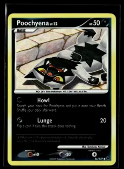 Poochyena 86/127 Platinum Common Pokemon - Image 1