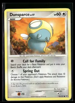 Dunsparce 73/127 Platinum Common Pokemon - Image 1