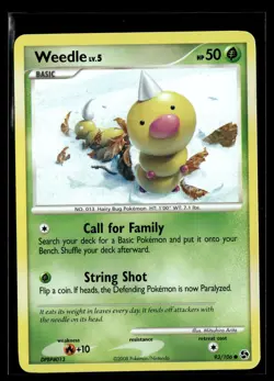 Weedle 93/106 Great Encounters Common Pokemon - Image 1