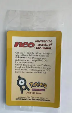 Sealed 2001 Entei Reverse Holo Pokemon Neo Discovery Promo (sealed) - Image 3