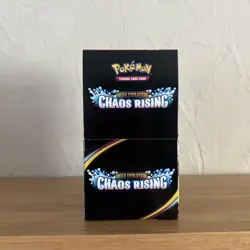 Pokemon TCG Chaos Rising Half Booster Box (18 Packs) - Unsealed - Image 1