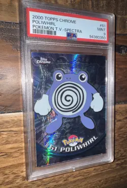Pokemon Topps Chrome Spectra Poliwhirl Psa 9 - Image 1