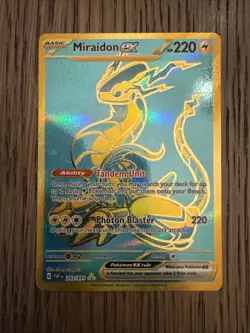 2024 Pokemon Scarlet & Violet Paldean Fates Miraidon Ex 243/091 - Image 1