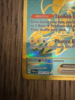 2024 Pokemon Scarlet & Violet Paldean Fates Miraidon Ex 243/091 - Image 3