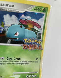 2009 Pokemon, Pokemon Rumble, # 1/16 Venusaur LV. 56, Promo-Holographic and Rare - Image 2