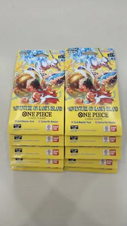 10x OP15 Booster Pack English - OP15 EB04 Adventure on Kami's Island One Piece - Image 1
