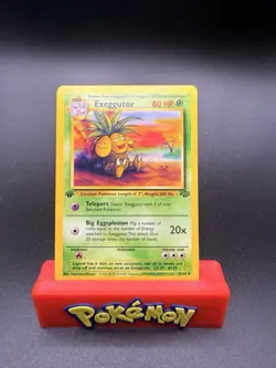 Pokemon Card Jungle 1st Edition Exeggutor 35/64 Near Mint / LP - Image 1