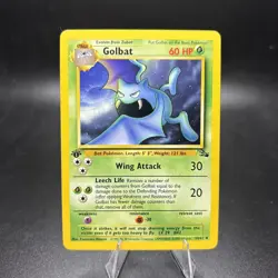 1st Edition Golbat Fossil 34/62 Uncommon Vintage 1999 Pokemon TCG Card NM -j - Image 1