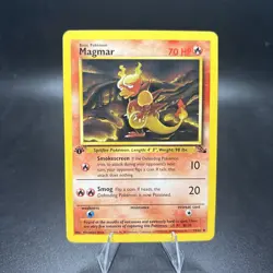 Pokemon TCG Magmar Fossil Card 39/62 1st Edition Uncommon Near Mint, NM -j - Image 1