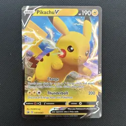 Pikachu V SWSH061 Black Star Promo Mint Pokemon Card - Image 2