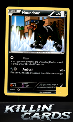 Houndour 59/97 Pokemon Common Dragon Card LP - Image 1