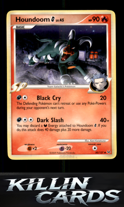 Houndoom G 50/127 Pokemon Uncommon Platinum Card LP - Image 1