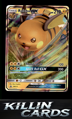 Raichu GX - SM213 SM213 Pokemon Promo SM Promos Card NM - Image 1