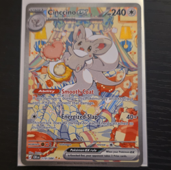 Cinccino ex 119/086 chaos, rising. Secret Rare Full Art Holo Pokemon Card - Image 1