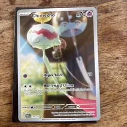 Pokemon Cards Chimecho 179/167 Twilight Masquerade Illustration Rare NM - Image 1