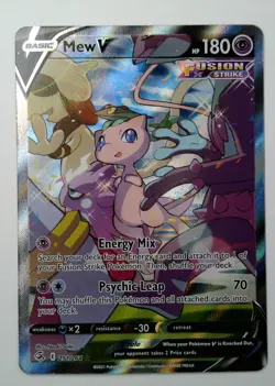 Pokemon Mew V Ultra Rare Full Art Holo 251/264 Fusion Strike Card - Image 1