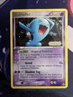 Wobbuffet 28/92 Ex Legend Maker Reverse Holo Foil Stamped Pokemon Card DMG - Image 2