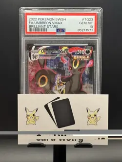 PSA 10 Umbreon VMAX TG23/TG30 Full Art Brilliant Stars Pokemon Card - Image 3
