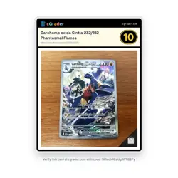 Cynthia's Garchomp EX 232/182 Destined Rivals Pokemon Brazil Pack Fresh Card NM+ - Image 1
