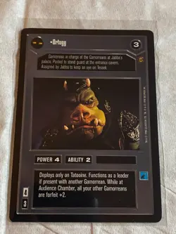 Decipher Star Wars CCG Jabba's Palace ORTUGG Card NEVER PLAYED - Image 1