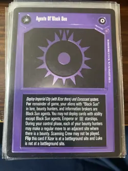Star Wars CCG Reflections II AGENTS OF BLACK SUN/VENGEANCE OF THE Card NM - Image 1