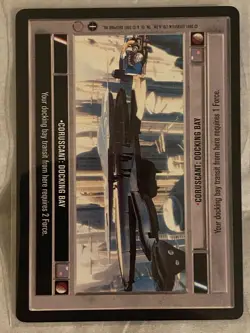 Decipher Star Wars CCG CORUSCANT DOCKING BAY Card NM - Image 1