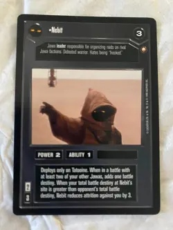 Decipher Star Wars CCG Special Edition NEBIT Card NEVER PLAYED - Image 1