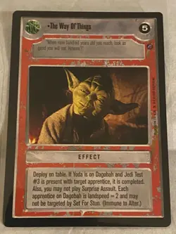 Decipher Star Wars CCG Death Star II THE WAY OF THINGS Card NM - Image 1