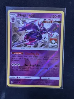 Naganadel 108/214 NM League Promo Reverse Holo Pokemon Card Ultra Beasts - Image 1