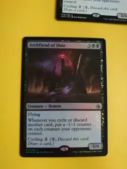 Archfiend of Ifnir x2 1 is foil Rare Demon Magic the Gathering 2 Card Amonkhet - Image 2