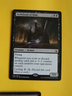 Archfiend of Ifnir x2 1 is foil Rare Demon Magic the Gathering 2 Card Amonkhet - Image 3