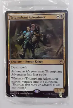Magic The Gathering Forgotten Realms Triumphant Adventurer Mint in Pack - Image 1