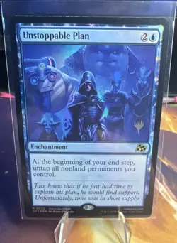 Wizards of the Coast Unstoppable Plan 0072 Holo Rare Enchantment Blue Story Spo… - Image 1