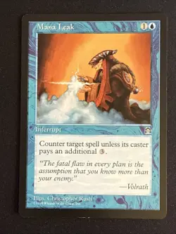 1x Mana Leak Stronghold LP MTG Magic the Gathering x1 MKE - Image 1