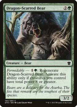 Dragon-Scarred Bear [Dragons of Tarkir] Magic MTG - Image 1