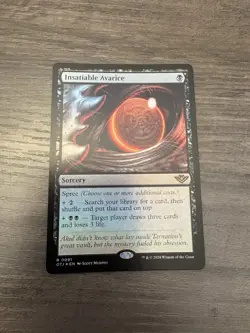 Magic the Gathering MTG Insatiable Avarice Foil Near Mint - Image 2