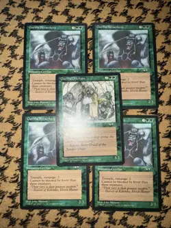 (4) Gorilla Beserkers (1) Gorilla Chieftain the Gathering Alliances 1996 - Image 1