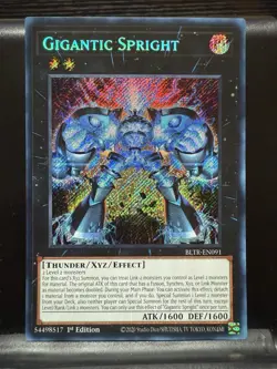 Yugioh Gigantic Spright BLTR-EN091 Secret Rare 1st Ed NM - Image 1
