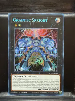 Yugioh Gigantic Spright BLTR-EN091 Secret Rare 1st Ed NM - Image 5