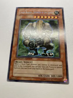 Yugioh Green Baboon, Defender Of The Forest Limited Secret Rare RP02-EN099 - Image 1