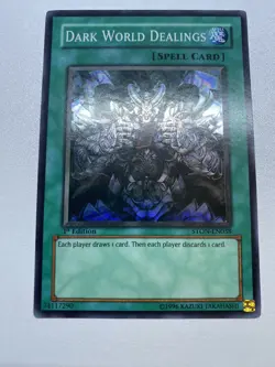 Yugioh Dark World Dealings 1st Edition Super Rare STON-EN038 HP - Image 1