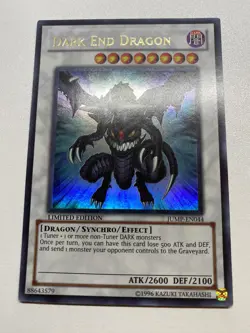 Yugioh Dark End Dragon Ultra Rare Limited Edition JUMP-EN044 HP - Image 1