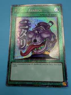 RA05-EN114 Pot of Avarice Variant Art Stamped Starlight Rare 1st Ed YuGiOh NM/M - Image 1