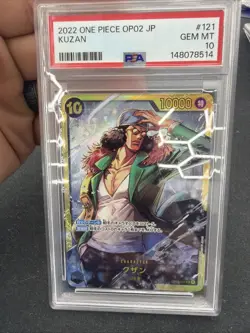 2022 One Piece Japanese KUZAN Paramount War OP02-121 - PSA 10 - Image 1
