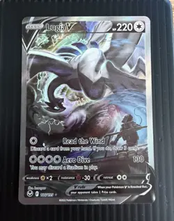 Pokemon Lugia V ALT ART Sword & Shield Card English - Image 1