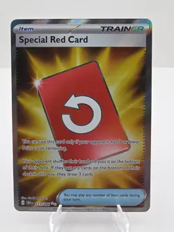 Pokemon TCG: Chaos Rising - Special Red Card (113/086) Full Art Holo Trainer - Image 1