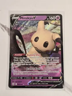 Mimikyu Pokemon Card Lot - 4 Holo Promo Cards EX, V, Delta Species, English - Image 5