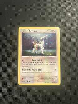 Pokemon 2017 Black Star Promo Arceus XY197 Holo Trading Card TCG - Image 1