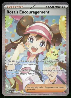 Pokemon Cards Rosa's Encouragement 123/088 Perfect Order Holo NM - Image 1